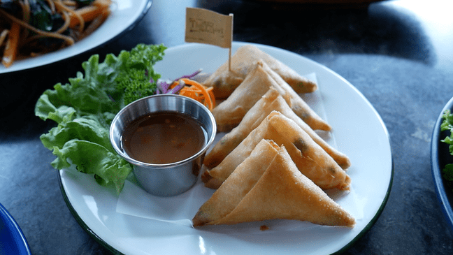Pyramid Spring Rolls